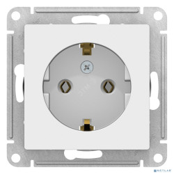 Systeme electric ATN000143 ATLASDESIGN РОЗЕТКА с заземлением, 16А, механизм, БЕЛЫЙ