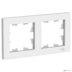 Systeme electric ATN000102 ATLASDESIGN 2-постовая РАМКА, универсальная, БЕЛЫЙ