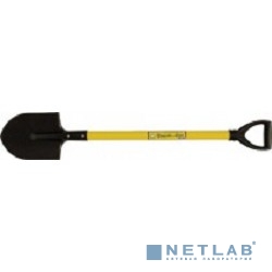 FIT 77214 Лопата штыковая ЛКМ с желтым металлизированным черенком и V-ручкой 185мм