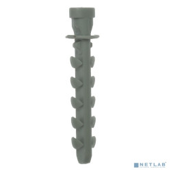 Дюбель для трубной клипсы нейлоновый 6 х 35 мм, 100 шт, ЗУБР Мастер 4-44953-06-035