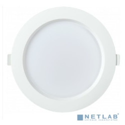 Iek LDVO0-1703-18-4000-K01 Светильник LED ДВО 1703 белый круг 18Вт 4000K IP40 {пластик. корпус, диам 192 мм}