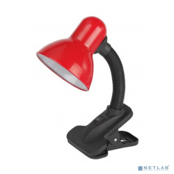 ЭРА Б0035061 Настольный светильник N-212-E27-40W-R на прищепке красный