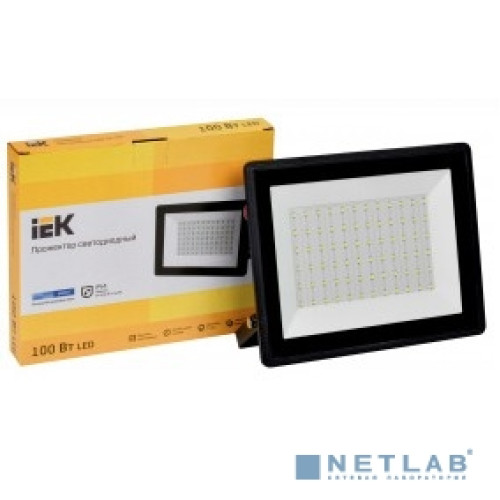 Iek LPDO601-100-65-K02 Прожектор СДО 06-100 светодиодный черный IP65 6500 K IEK