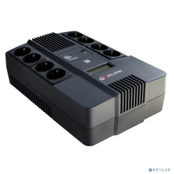 Ермак ИБП Линейно-интерактивный 1000 ВА/600 Вт, 8xSchuko,  ЖК, 2 х USB