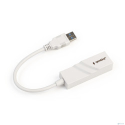 Gembird Сетевой адаптер Ethernet  USB 3.0 - Gigabit Ethernet adapter, пластик, белый, RTL8153 (NIC-U11)