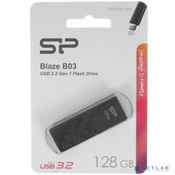 Флеш накопитель 128Gb Silicon Power Blaze B03, USB 3.2, Черный