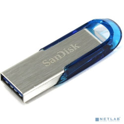 SanDisk USB Drive 128GB Ultra Flair <SDCZ73-128G-G46B> Tropical Blue USB 3.0