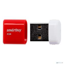Smartbuy USB Drive 4GB LARA Red (SB4GBLara-R)