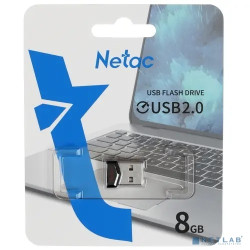 Netac USB Drive 8GB UM81 <NT03UM81N-008G-20BK>, USB2.0, Ultra compact
