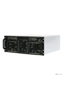 Procase RE411-D2H15-FE-65 Корпус 4U server case,2x5.25+15HDD,черный,без блока питания,глубина 650мм,MB EATX 12"x13",панель вентиляторов 3х120