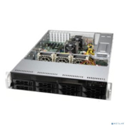 Supermicro CSE-LA25TQC-R609LP server chassis, 2U Dual and Single Intel and AMD CPUs, 7 low-profile expansion slot(s), 8 x 3.5" (tool-less) or 2.5" (screw) hot-swap SAS3/SATA drive bay, 600W/650W RPS