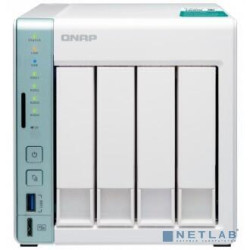 QNAP D4 Pro Сетевое хранилище, 4 Hot-Swap tray w/o HDD, Celeron N3060 dual-core 1,6GHz-2,48GHz, 1GB DDR3L (1x1GB up to 8GB), HDMI, 2xGE LAN, 3xUSB 3,0
