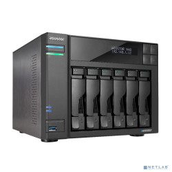 ASUSTOR AS6706T Сетевой накопитель данных ASUSTOR 90IX01N1-BW3S60 6-Bay NAS/Media player/Intel Celeron N5105 2.0GHz up to 2.9GHz, 8GB SO-DIMM DDR4, noHDD