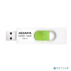 A-DATA Flash Drive 32GB  <AUV320-32G-RWHGN> UV320, USB 3.2, белый/зеленый