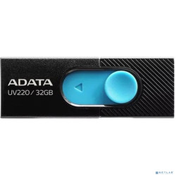 A-DATA Flash Drive 32GB  UV220 USB2.0, черный и синий [AUV220-32G-RBKBLl]