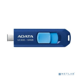 A-DATA Flash Drive 64GB <ACHO-UC300-64G-RNB/BU> UC300, USB 3.2/TypeC, синий/голубой