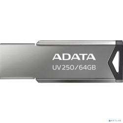 Флеш Диск A-Data 64Gb UV250 AUV250-64G-RBK USB2.0 серебристый