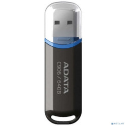 A-DATA Flash Drive 64GB Classic C906, USB 2.0, Черный [AC906-64G-RBK]