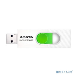 A-DATA Flash Drive 256GB <AUV320-256G-RWHGN> UV320, USB 3.2, белый/зеленый