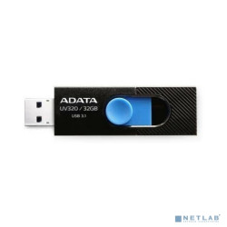 A-DATA Flash Drive 32GB  <AUV320-32G-RBKBL> UV320, USB 3.2, черный/голубой