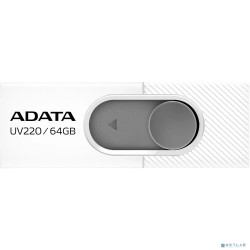 A-DATA Flash Drive 64GB UV220  USB2.0, белый и серый [auv220-64g-rwhgy]