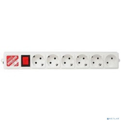 PowerCube Фильтр-удлинитель (SPG(5+1)-B-15), 6 розеток, 5м. 10А/ 2,2кВт, серый