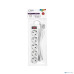 CBR Сетевой фильтр CSF 2505-3.0 White PC, 5 евророзеток, длина кабеля 3 метра, цвет белый (пакет)
