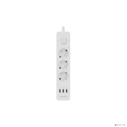 Harper Сетевой фильтр с USB зарядкой UCH-360 White (3 роз.,3м.,3 x USB 2.4A (max 3.4A), 4000W) {H00003012}
