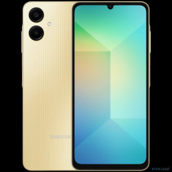 Смартфон Samsung SM-A065F Galaxy A06 64Gb 4Gb золотистый моноблок 3G 4G 2Sim 6.7" 720x1600 Android 14 50Mpix 802.11 a/b/g/n/ac GPS GSM900/1800 GSM1900 TouchSc microSD max1024Gb