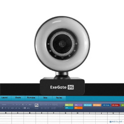 ExeGate eStudio EW-721 2K AF (5Мп, 2560х1440, 1440P, 30fps, автоматический фокус, подсветка, 4-линзовый
