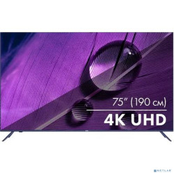 75" Телевизор HAIER Smart TV S1, 4K Ultra HD, черный, СМАРТ ТВ, Android [DH1UDWD00RU]
