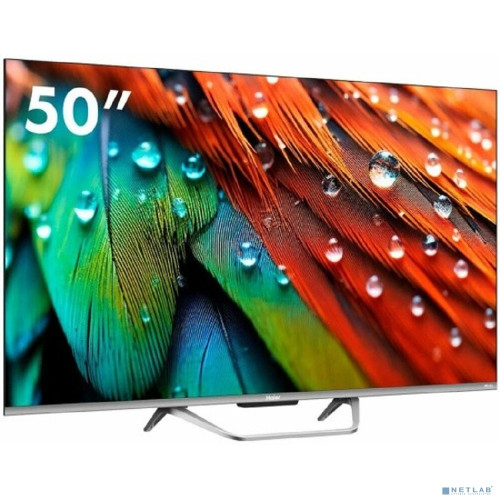50" Телевизор HAIER Smart TV S4, QLED, 4K Ultra HD, серый, СМАРТ ТВ, Android TV [DH1VL6D02RU]