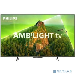 Philips 55PUS8108/60, 4K Ultra HD, серебристый, СМАРТ ТВ, New Philips Smart TV