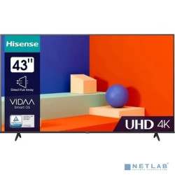 Hisense 43" 43A6K Frameless черный 4K Ultra HD 60Hz DVB-T DVB-T2 DVB-C DVB-S DVB-S2 USB WiFi Smart TV