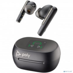 Poly 216065-02 Наушники Voyager Free 60+ Uc With Touchscreen Charge Case, Usb-C, (F60Tr, F60Tl,F60T, Cbf60+, Bt700C), Black, Ww
