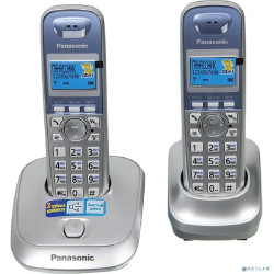 Panasonic KX-TG2512RUS (серебристый) {Доп трубка в комплекте,АОН, Caller ID,спикерфон на трубке,полифония}