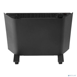 Denzel Конвектор электрический XCE-1000B, 230 В, 1000 Вт, черный, сушилка, колеса, Х-элемент [98127]