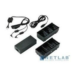 Зарядное устройство Two 3 slot battery chargers (charges 6 batteries) with power supply and Y cable; ZQ600, QLn or ZQ500. EU power cord included