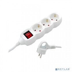 СТАРТ (4607175852753)  Удлинитель 3 розетки. С/У S 3x5-ZDV с заземлением и защитой от детей сечение провода 3х0,75мм2. Длина провода 5 м.