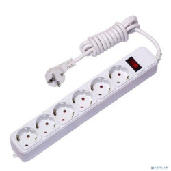 EKF UFP10-375-6-03 Сетевой фильтр 6*3м 10А/2,2 кВт с выкл. c/з ПВС 3х0,75 Блокбастер EKF PROxima