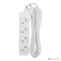 Rexant  13-4025 Удлинитель STANDARD 4 гнезда, 5м, 2х1,0мм?, б/з, белый