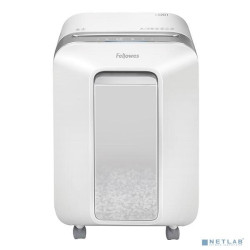 Fellowes Шредер PowerShred LX201 FS-5050101, белый {P-5, 2х12мм, 12лст., 22лтр. Уничтожает: скрепки, скобы, пластиковые карты}