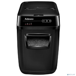 Fellowes Шредер AutoMax 150C FS-46801(01/02)*  {(секр.P-4)/фрагменты 4x38 мм,/150лист./32лтр./Уничт:скрепки, скобы, пл.карты,CD диски}