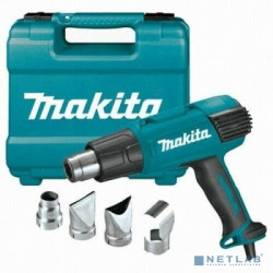 Makita HG651CK Пистолет горячего воздуха [HG6530VK] { 2000Вт,280-550л\м, 50\650 грС,чем,0.6кг,4 насадки }