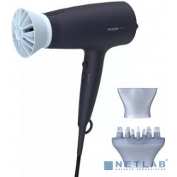 PHILIPS BHD360/20 Фен,2100 Вт, 6 режимов, ионизация, ThermoProtect, концентратор, диффузор, шнур 1,8 м. Цвет: синий.
