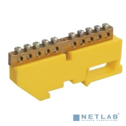 Iek YNN10-69-10D-K05 Шина PE "земля" на DIN-изол ШНИ-6х9-10-Д-Ж ИЭК