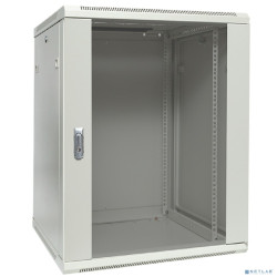 EKF TRP-WLL-1566-40G Шкаф настенный 19" TERACOM PRO 15U 600х600 мм дверь стеклянная с замком-ручкой серый