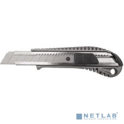 КУРС Нож технический, серия "Классик" 18 мм, усиленнный, метал. корпус, резиновая вставка [10172]