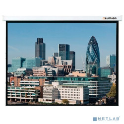 Lumien Master Control [LMC-100114] Экран с электроприводом  189x240 см (105") Matte White FiberGlass черн. кайма сверху 55 см 16:9