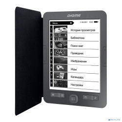 Digma M1G 6" E-ink HD 758x1024 600MHz 128Mb/4Gb/SD/microSDHC темно-серый [1564397]